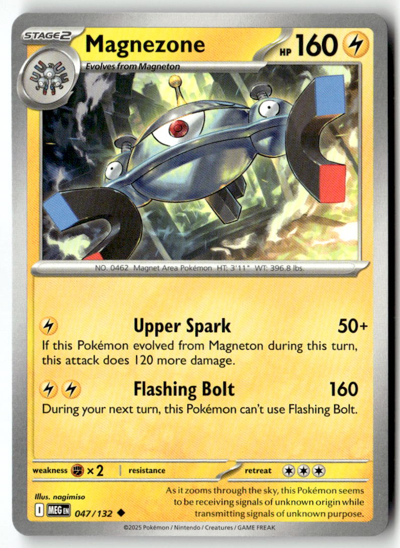 Front of Magnezone 047/132 from Mega Evolution