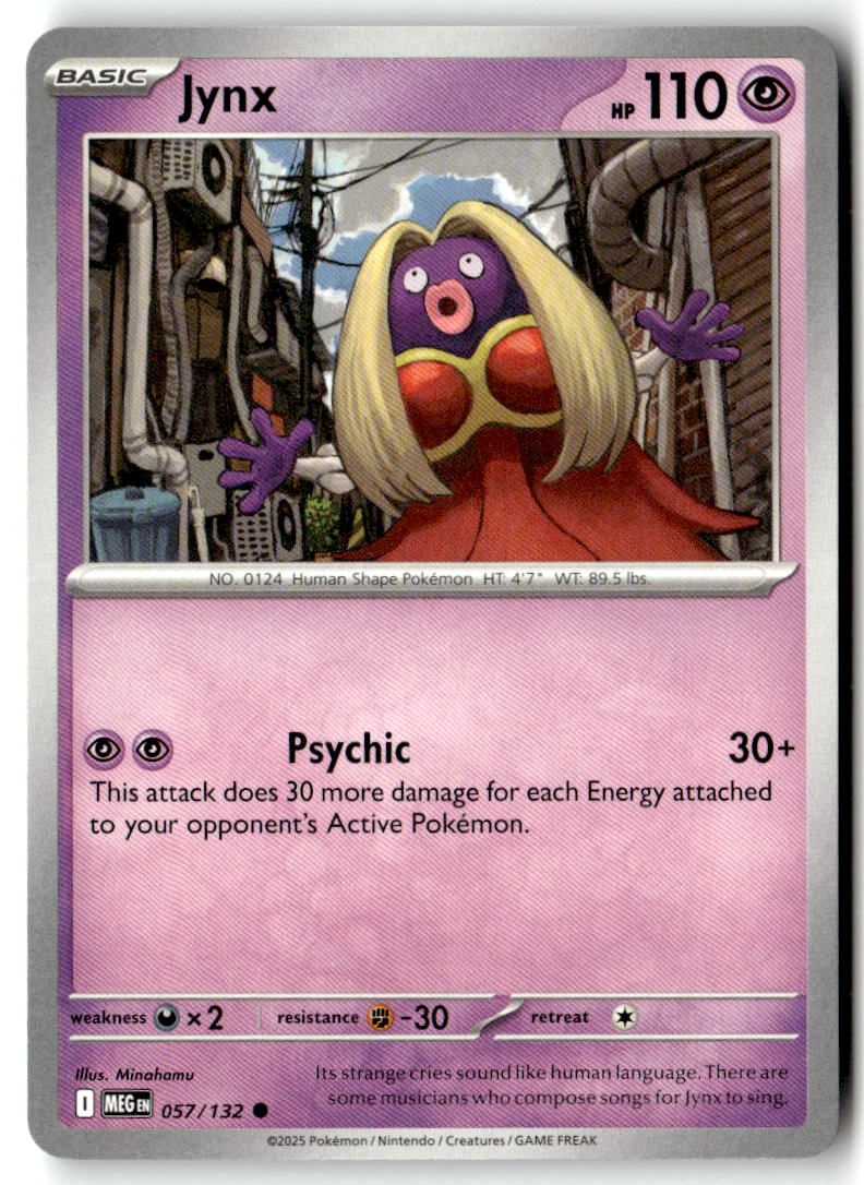 Front of Jynx 057/132 from Mega Evolution