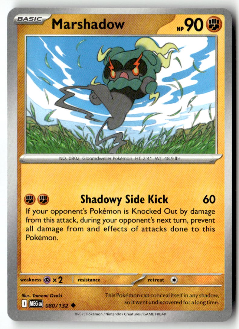 Front of Marshadow 080/132 from Mega Evolution