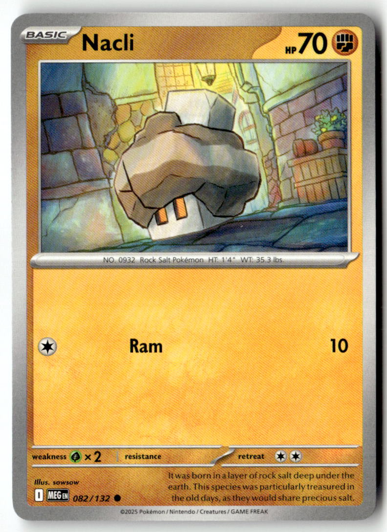 Front of Nacli 082/132 from Mega Evolution