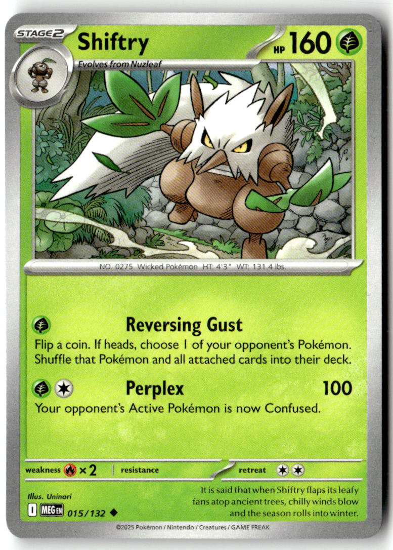 Front of Shiftry 015/132 from Mega Evolution