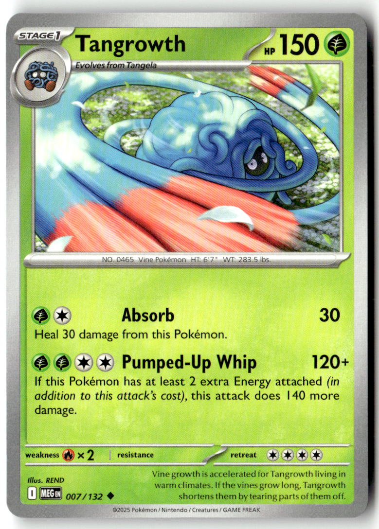 Front of Tangrowth 007/132 from Mega Evolution