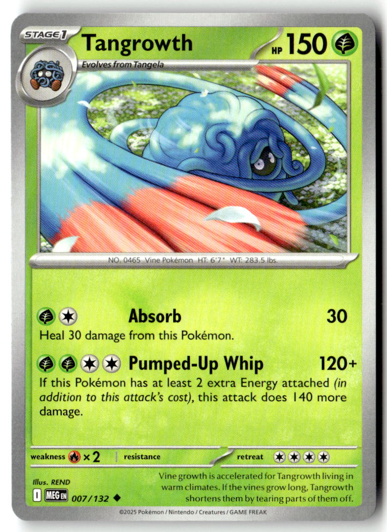 Front of Tangrowth 007/132 from Mega Evolution