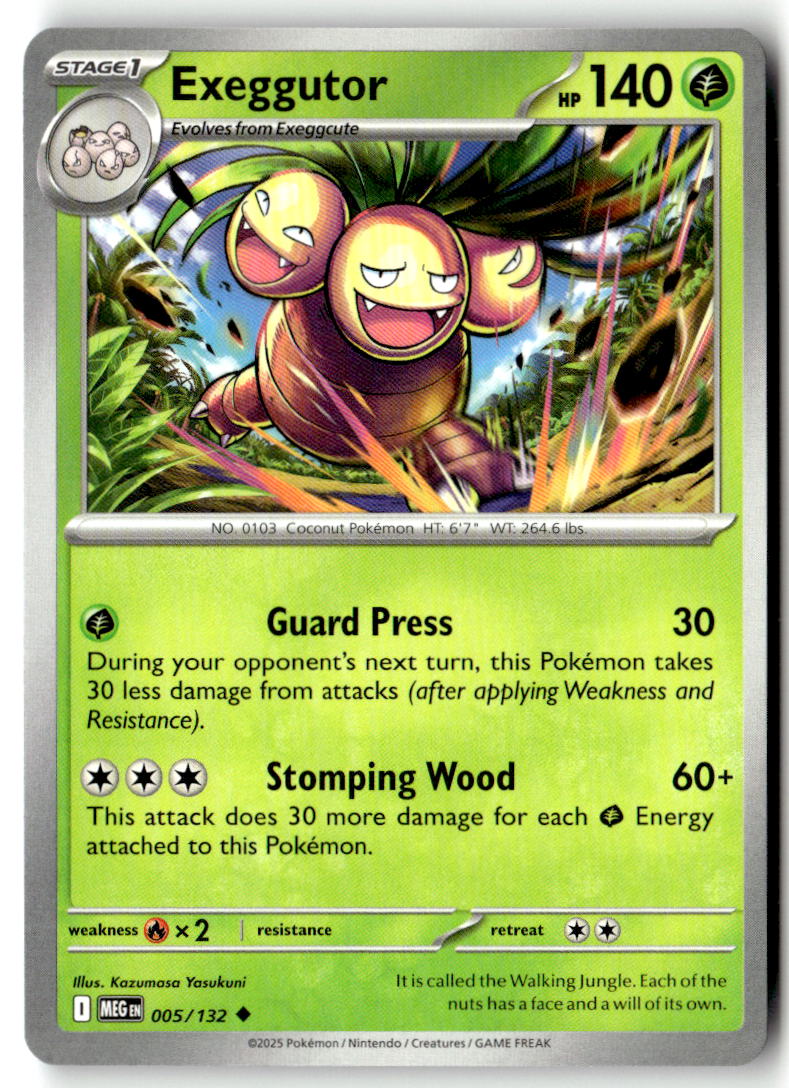 Front of Exeggutor 005/132 from Mega Evolution