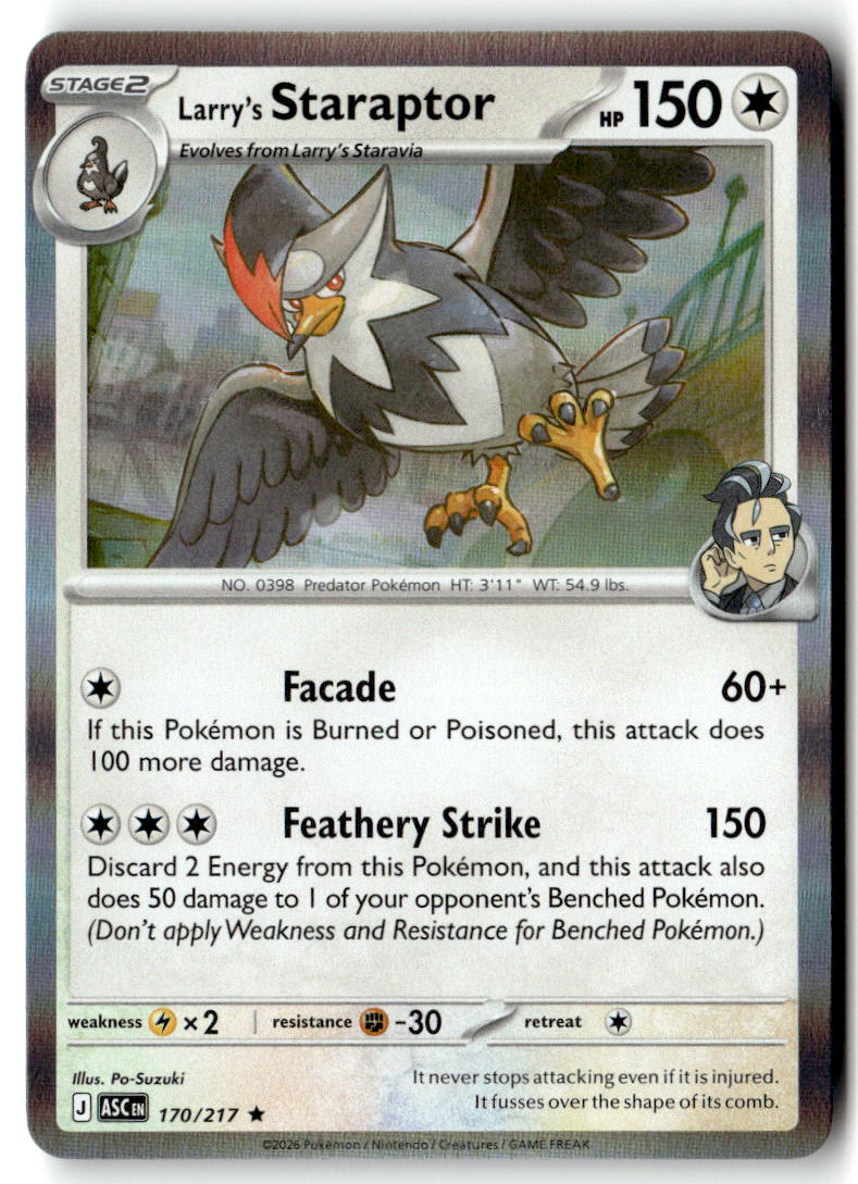 Front of Larry's Staraptor 170/217 from Ascended Heroes