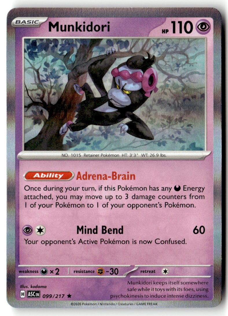 Front of Munkidori 099/217 from Ascended Heroes