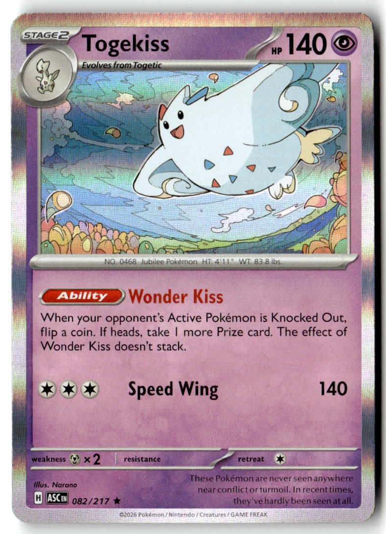 Front of Togekiss 082/217 from Ascended Heroes