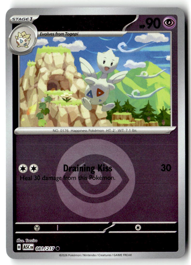 Front of Togetic (Energy Symbol Pattern) 081/217 from Ascended Heroes