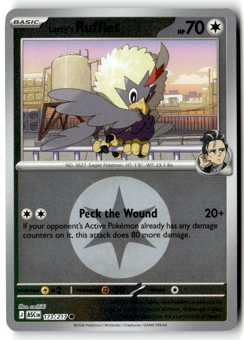 Front of Larry's Rufflet (Energy Symbol Pattern) 173/217 from Ascended Heroes