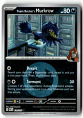 Front of Team Rocket's Murkrow (Energy Symbol Pattern) 126/217 from Ascended Heroes