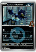 Front of Team Rocket's Murkrow (Energy Symbol Pattern) 126/217 from Ascended Heroes