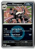 Front of Galarian Obstagoon - 132/217 (Energy Symbol Pattern) 132/217 from Ascended Heroes