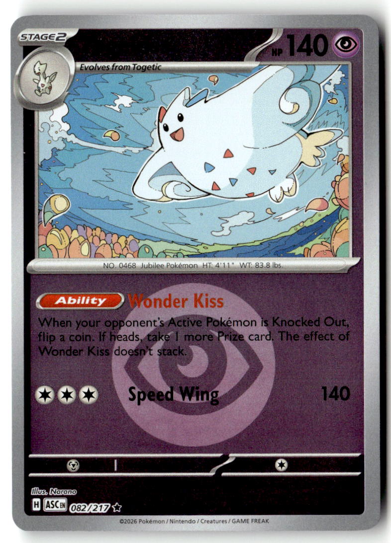 Front of Togekiss - 082/217 (Energy Symbol Pattern) 082/217 from Ascended Heroes