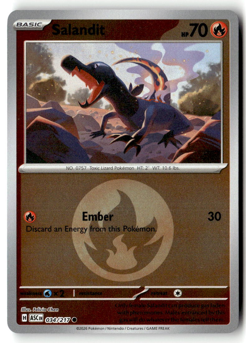 Front of Salandit (Energy Symbol Pattern) 034/217 from Ascended Heroes