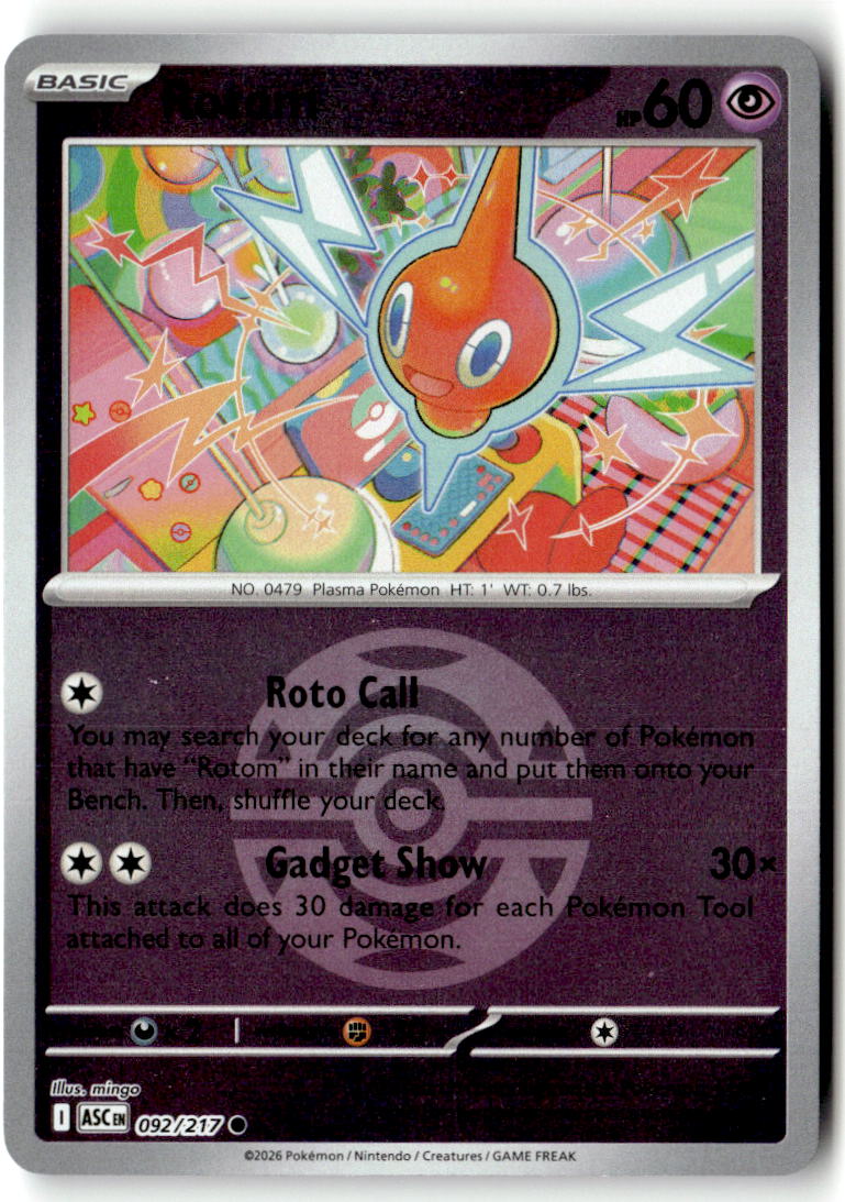 Front of Rotom (Dusk Ball) 092/217 from Ascended Heroes