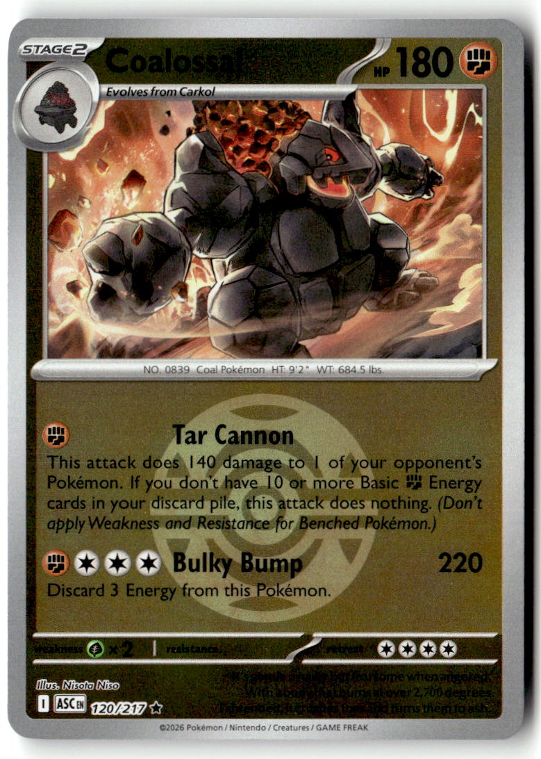 Front of Coalossal (Dusk Ball) 120/217 from Ascended Heroes