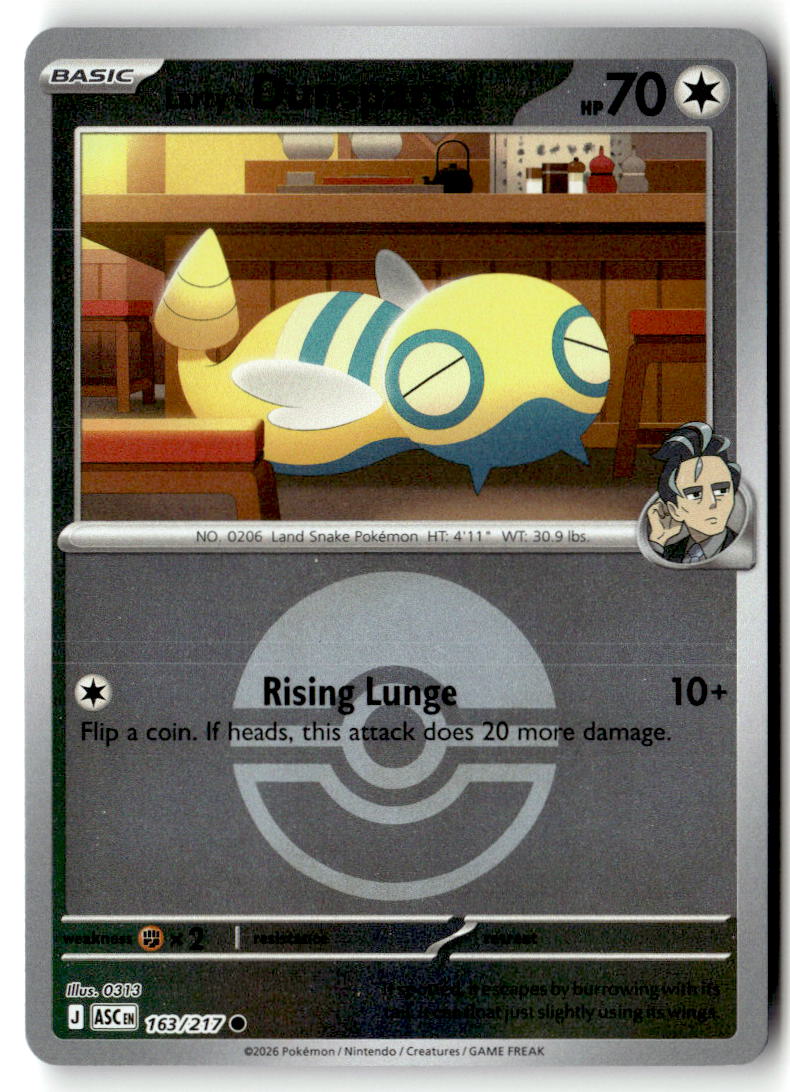 Front of Larry's Dunsparce (Poke Ball) 163/217 from Ascended Heroes