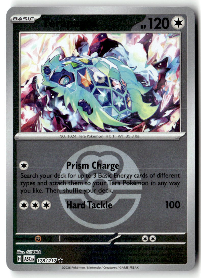 Front of Terapagos (Love Ball) 178/217 from Ascended Heroes