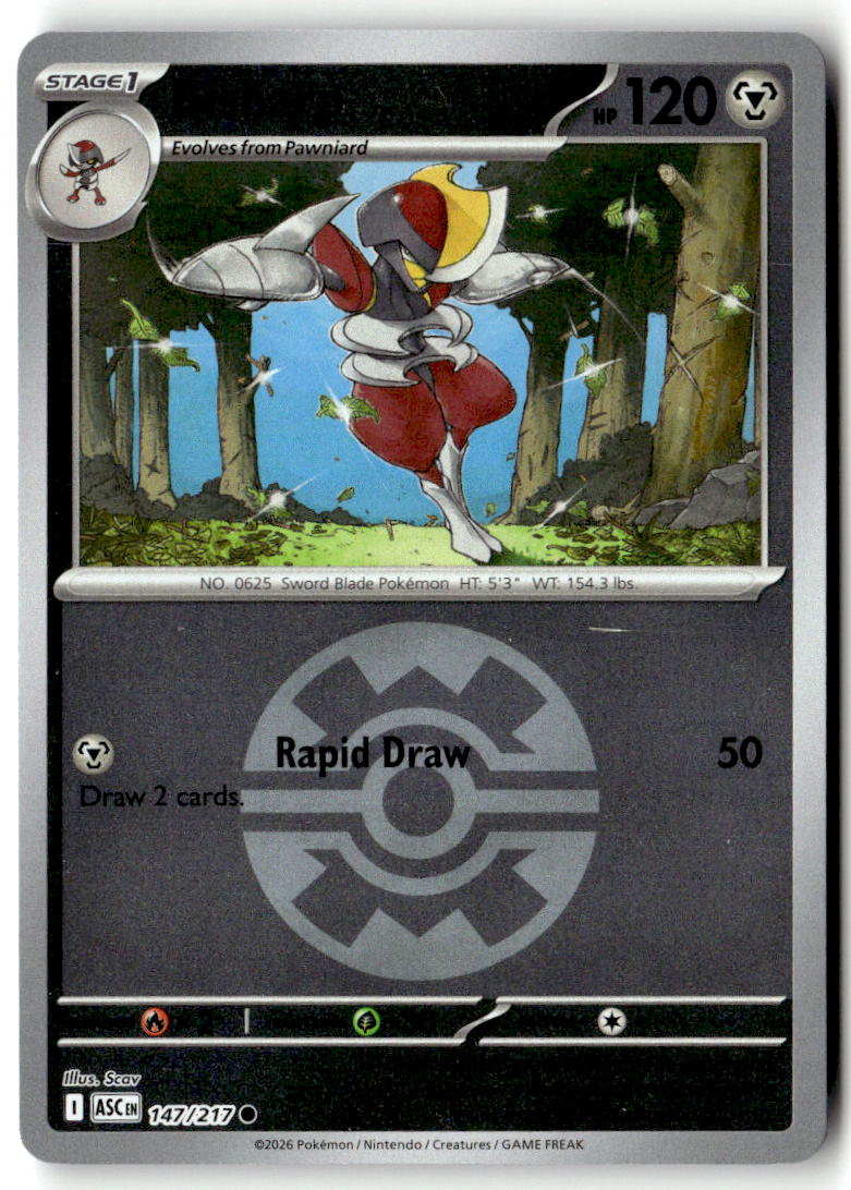 Front of Bisharp (Quick Ball) 147/217 from Ascended Heroes