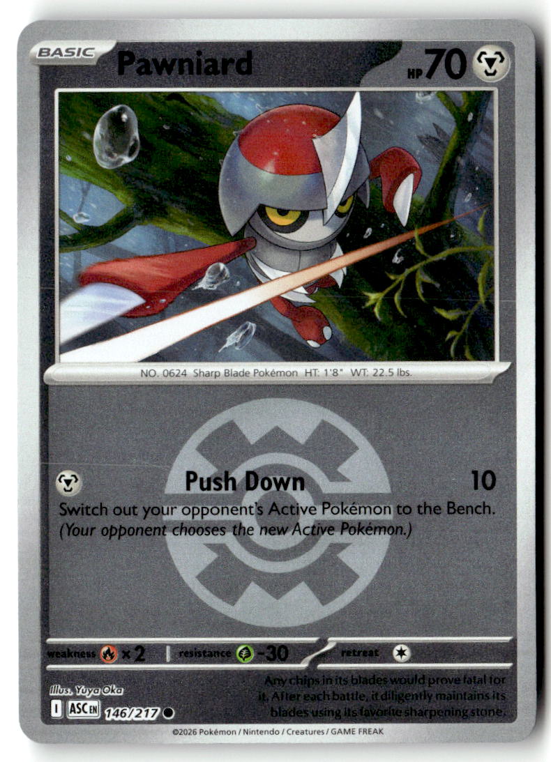 Front of Pawniard (Quick Ball) 146/217 from Ascended Heroes