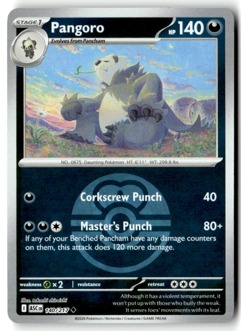 Front of Pangoro (Love Ball) 140/217 from Ascended Heroes