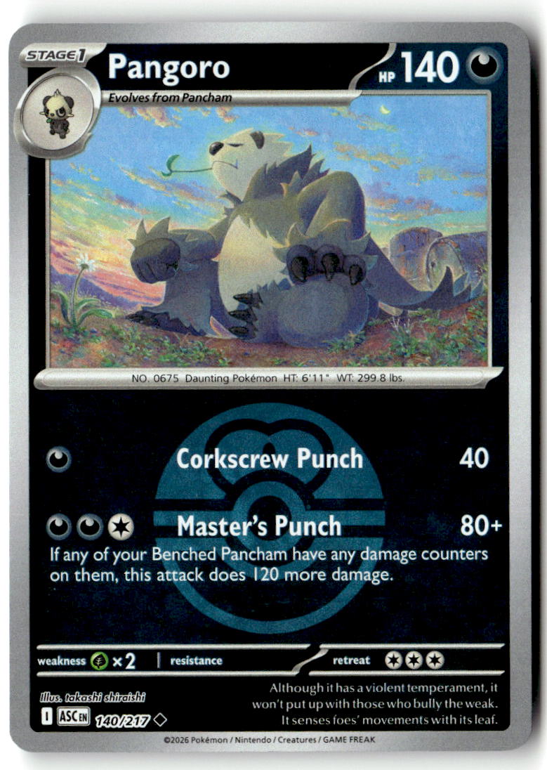 Front of Pangoro (Love Ball) 140/217 from Ascended Heroes