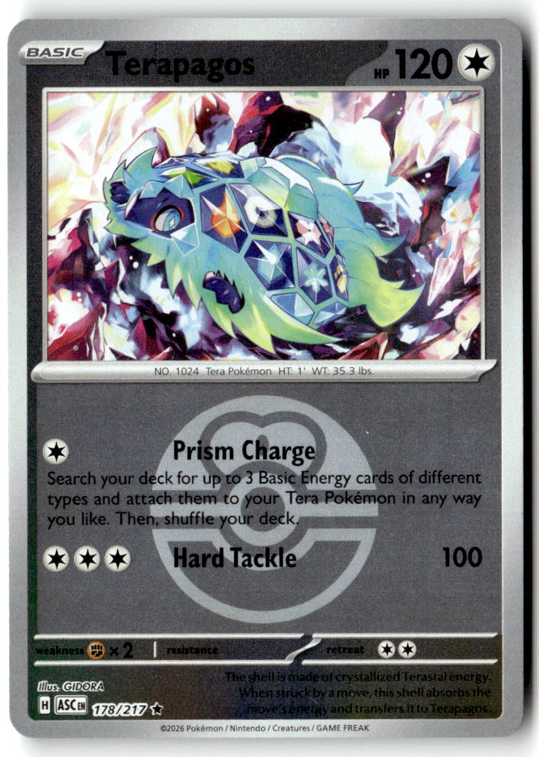 Front of Terapagos (Love Ball) 178/217 from Ascended Heroes