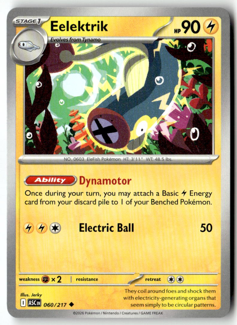 Front of Eelektrik 060/217 from Ascended Heroes