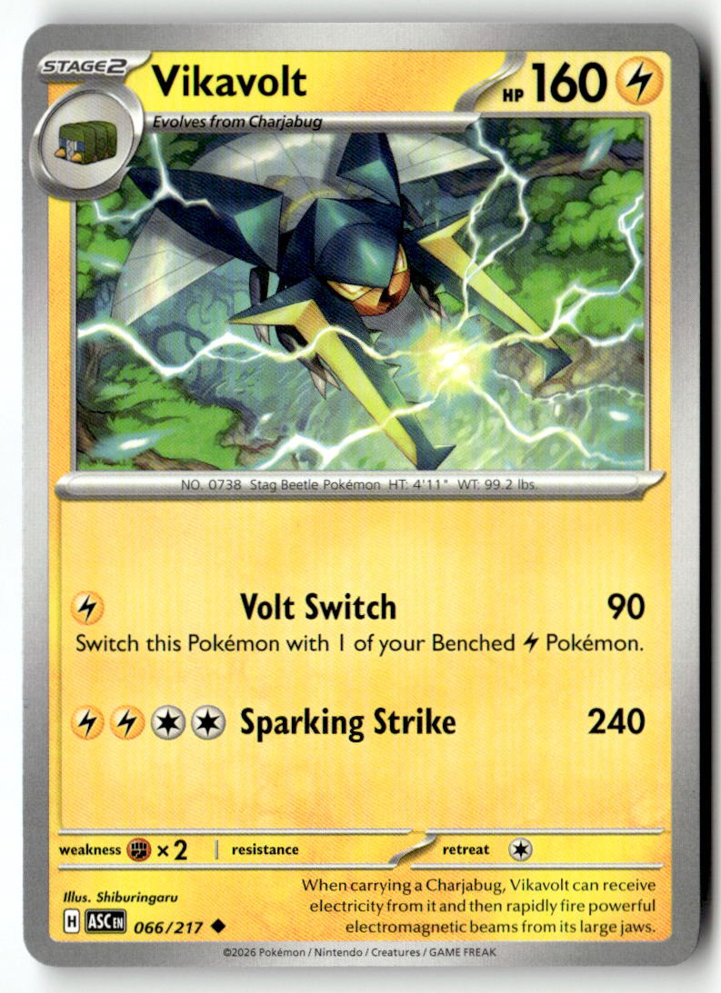 Front of Vikavolt 066/217 from Ascended Heroes