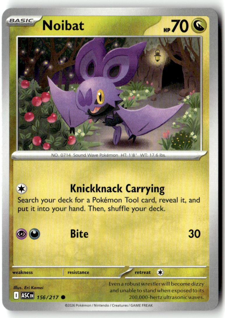 Front of Noibat 156/217 from Ascended Heroes