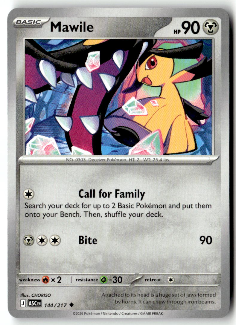 Front of Mawile 144/217 from Ascended Heroes