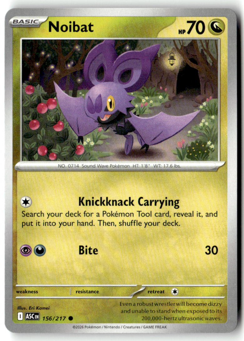 Front of Noibat 156/217 from Ascended Heroes